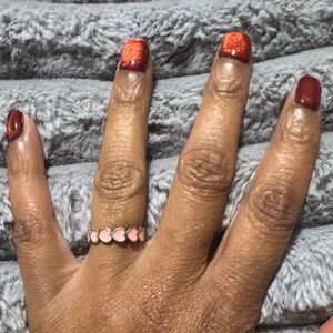 James Avery Pink Heart Band Ring